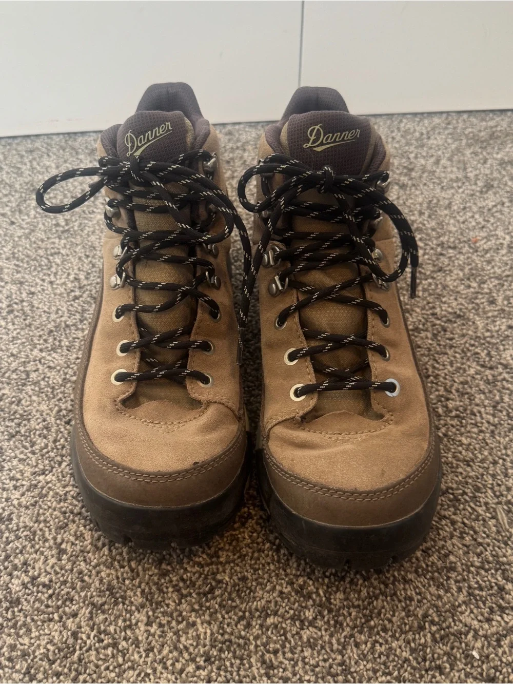 Danner Panorama Mid 6” Waterproof Hiking Boots Gray Brown Womens 9.5 Trail